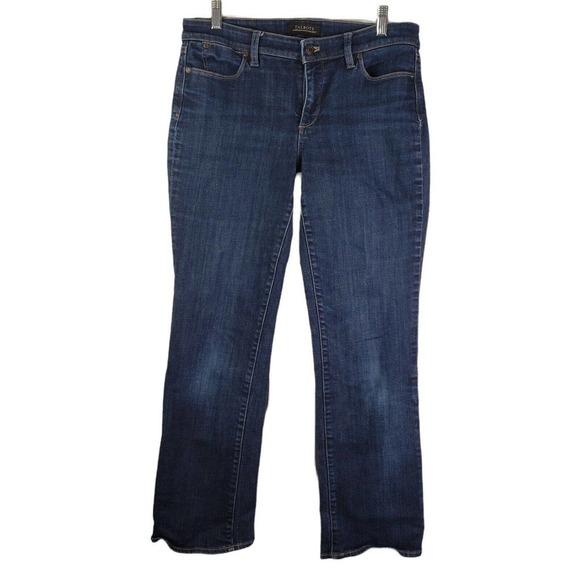 Talbots Jeans Women's 8 Dark Blue Jeans Bootcut Flawless Five Pocket Zip Fly - Picture 2 of 9